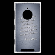 Coque Nokia Lumia 830 Homme veut Bleu Citation Oscar Wilde