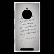 Coque Nokia Lumia 830 Homme veut Gris Citation Oscar Wilde