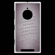 Coque Nokia Lumia 830 Homme veut Violet Citation Oscar Wilde