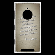 Coque Nokia Lumia 830 Homme veut Sepia Citation Oscar Wilde