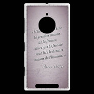 Coque Nokia Lumia 830 Homme veut Rose Citation Oscar Wilde