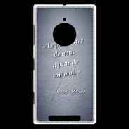 Coque Nokia Lumia 830 Brave Bleu Citation Oscar Wilde