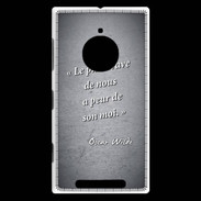 Coque Nokia Lumia 830 Brave Noir Citation Oscar Wilde