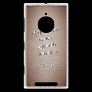 Coque Nokia Lumia 830 Brave Rouge Citation Oscar Wilde