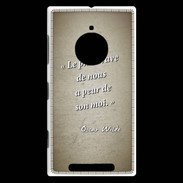 Coque Nokia Lumia 830 Brave Sepia Citation Oscar Wilde