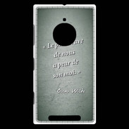 Coque Nokia Lumia 830 Brave Vert Citation Oscar Wilde