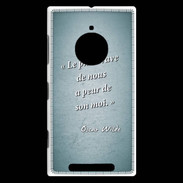 Coque Nokia Lumia 830 Brave Turquoise Citation Oscar Wilde