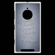 Coque Nokia Lumia 830 Charme passé Bleu Citation Oscar Wilde