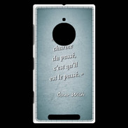 Coque Nokia Lumia 830 Charme passé Turquoise Citation Oscar Wilde
