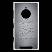 Coque Nokia Lumia 830 Chose vraie Noir Citation Oscar Wilde