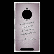 Coque Nokia Lumia 830 Chose vraie Rose Citation Oscar Wilde