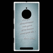 Coque Nokia Lumia 830 Chose vraie Turquoise Citation Oscar Wilde