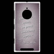 Coque Nokia Lumia 830 Conscience Violet Citation Oscar Wilde