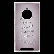 Coque Nokia Lumia 830 Conscience Rose Citation Oscar Wilde