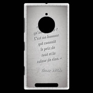 Coque Nokia Lumia 830 Cynique Gris Citation Oscar Wilde