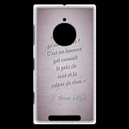 Coque Nokia Lumia 830 Cynique Rose Citation Oscar Wilde