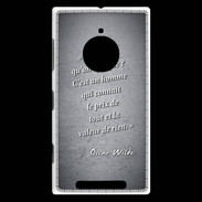 Coque Nokia Lumia 830 Cynique Noir Citation Oscar Wilde