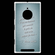 Coque Nokia Lumia 830 Cynique Turquoise Citation Oscar Wilde
