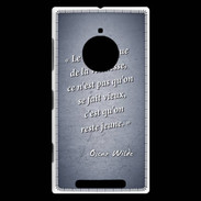 Coque Nokia Lumia 830 Dramatique vieillesse Bleu Citation Oscar Wilde