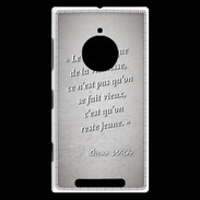 Coque Nokia Lumia 830 Dramatique vieillesse Gris Citation Oscar Wilde