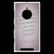 Coque Nokia Lumia 830 Dramatique vieillesse Rose Citation Oscar Wilde