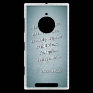Coque Nokia Lumia 830 Dramatique vieillesse Turquoise Citation Oscar Wilde
