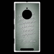 Coque Nokia Lumia 830 Dramatique vieillesse Vert Citation Oscar Wilde
