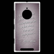 Coque Nokia Lumia 830 Dramatique vieillesse Violet Citation Oscar Wilde