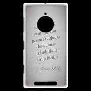 Coque Nokia Lumia 830 Fatalité Gris Citation Oscar Wilde