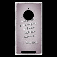 Coque Nokia Lumia 830 Fatalité Rose Citation Oscar Wilde