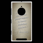 Coque Nokia Lumia 830 Fatalité Sepia Citation Oscar Wilde