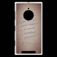 Coque Nokia Lumia 830 Fatalité Rouge Citation Oscar Wilde