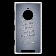 Coque Nokia Lumia 830 Femmes comprises Bleu Citation Oscar Wilde