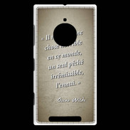 Coque Nokia Lumia 830 Horrible ennui Sepia Citation Oscar Wilde