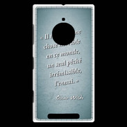 Coque Nokia Lumia 830 Horrible ennui Turquoise Citation Oscar Wilde