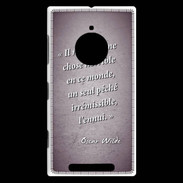 Coque Nokia Lumia 830 Horrible ennui Violet Citation Oscar Wilde