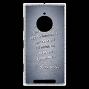 Coque Nokia Lumia 830 Les livres Bleu Citation Oscar Wilde