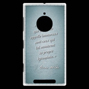 Coque Nokia Lumia 830 Les livres Turquoise Citation Oscar Wilde