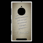 Coque Nokia Lumia 830 Les livres Sepia Citation Oscar Wilde