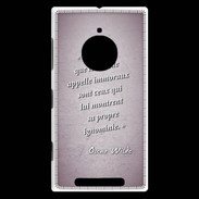 Coque Nokia Lumia 830 Les livres Rose Citation Oscar Wilde