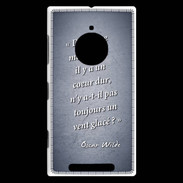 Coque Nokia Lumia 830 Maison coeur Bleu Citation Oscar Wilde