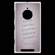 Coque Nokia Lumia 830 Maison coeur Rose Citation Oscar Wilde