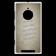 Coque Nokia Lumia 830 Maison coeur Sepia Citation Oscar Wilde