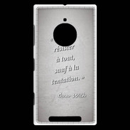 Coque Nokia Lumia 830 Résister Gris Citation Oscar Wilde