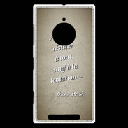 Coque Nokia Lumia 830 Résister Sepia Citation Oscar Wilde