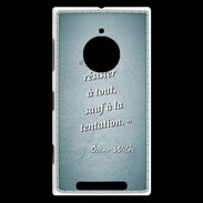Coque Nokia Lumia 830 Résister Turquoise Citation Oscar Wilde