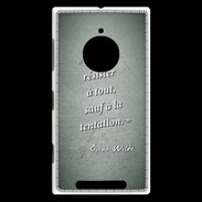Coque Nokia Lumia 830 Résister Vert Citation Oscar Wilde