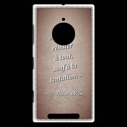 Coque Nokia Lumia 830 Résister Rouge Citation Oscar Wilde