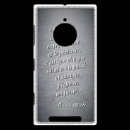 Coque Nokia Lumia 830 Saint pêcheur Noir Citation Oscar Wilde