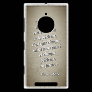 Coque Nokia Lumia 830 Saint pêcheur Sepia Citation Oscar Wilde